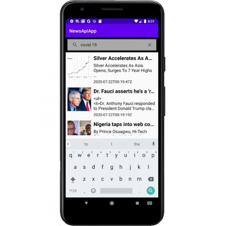 Develop a simple News Search Android app with Kotlin & NewsApi -  