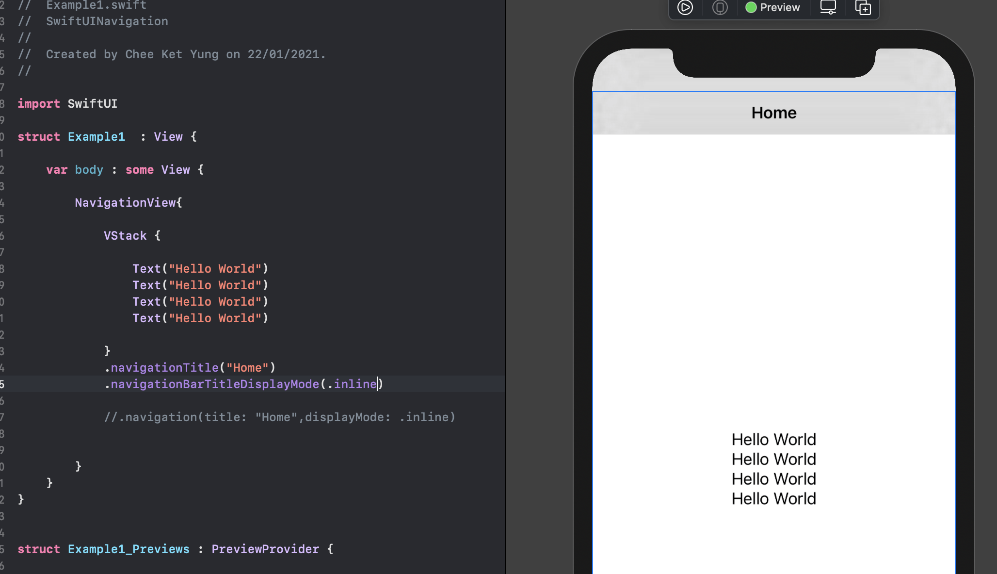 How to hide a Navigation Back button in SwiftUI