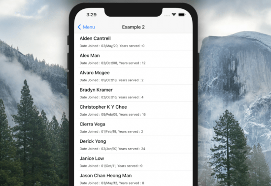 MVVM - list of employees